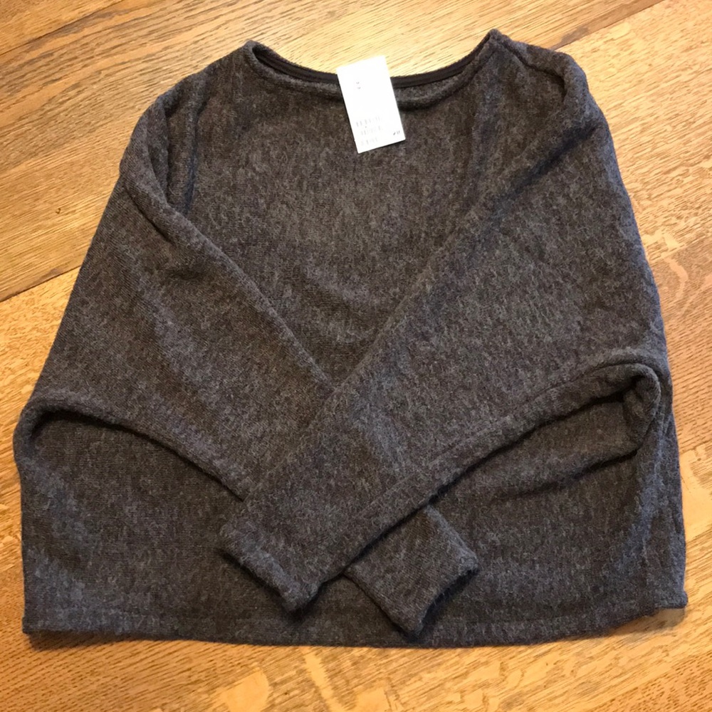 H&M crop bat wing oversized sweater